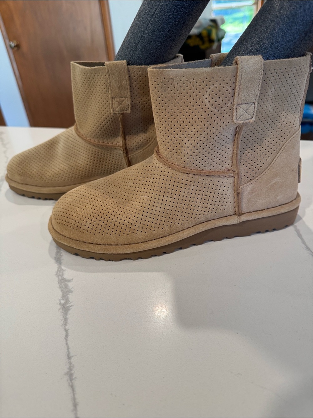 UGG Classic Unlined Mini Perf. Suede bootie